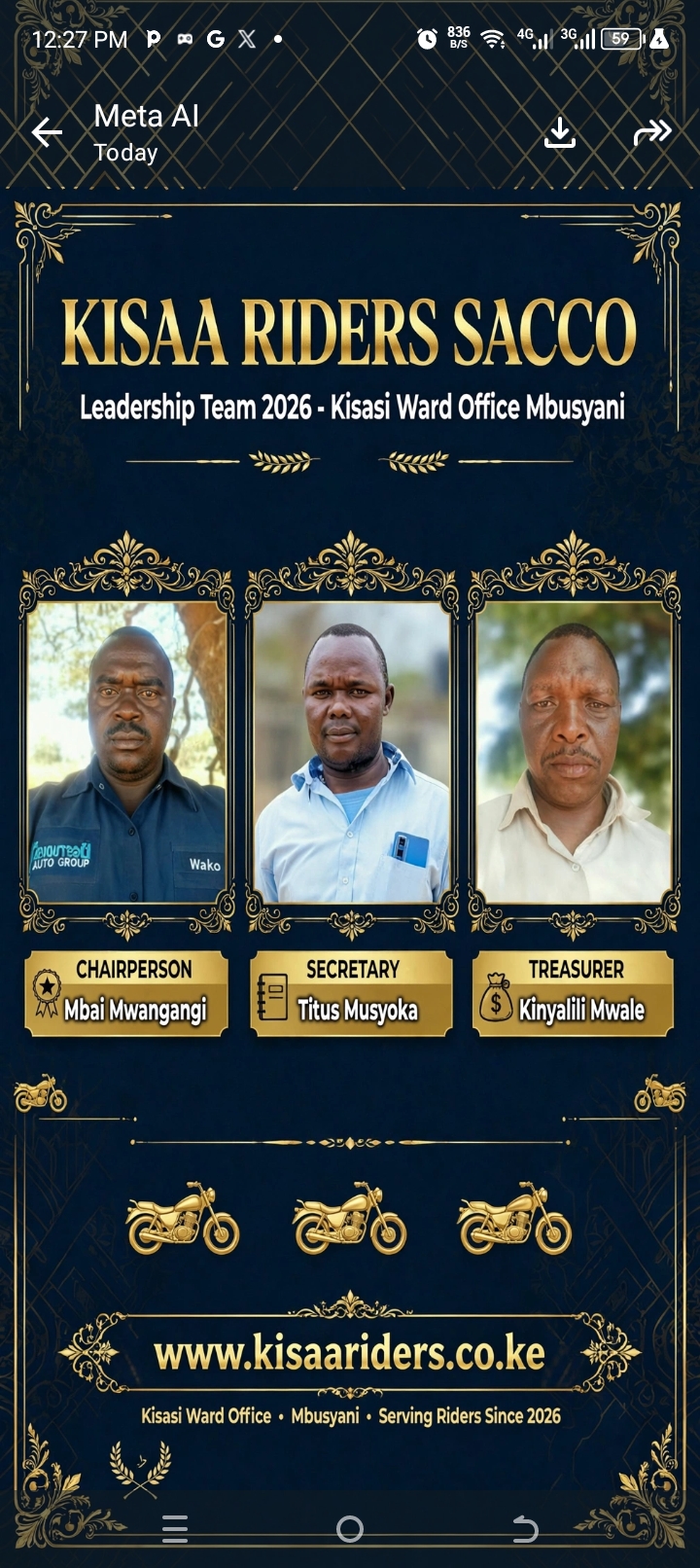Leadership Kisasi Ward